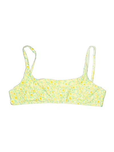 Pre-owned Aerie Swimsuit Top Yellow Swimwear