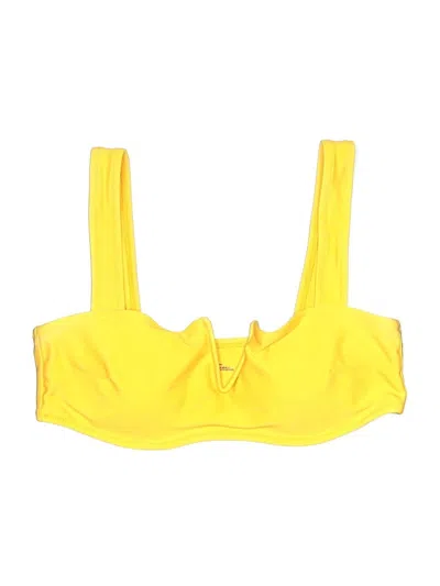 Pre-owned Aerie Swimsuit Top Yellow Swimwear