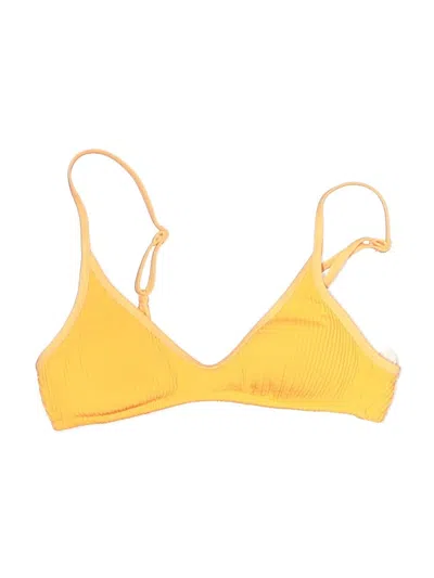 Pre-owned Aerie Swimsuit Top Yellow Swimwear