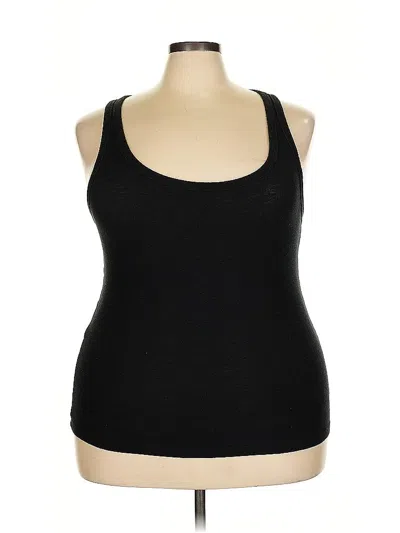 Pre-owned Aerie Tank Top Black Halter Neckline Tops