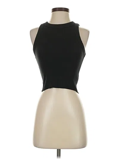 Pre-owned Aerie Tank Top Black Halter Neckline Tops