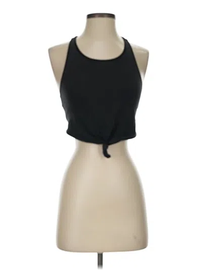 Pre-owned Aerie Tank Top Black Halter Neckline Tops