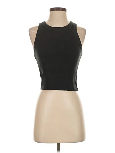 Pre-owned Aerie Tank Top Black Halter Neckline Tops