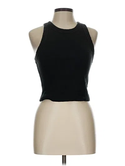 Pre-owned Aerie Tank Top Black Halter Neckline Tops