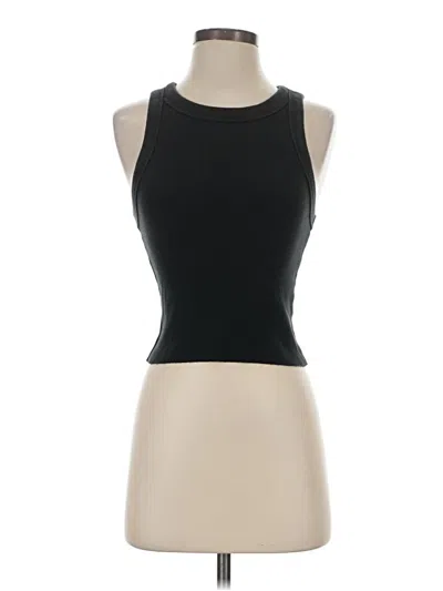 Pre-owned Aerie Tank Top Black Halter Neckline Tops