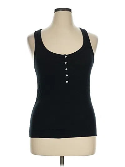 Pre-owned Aerie Tank Top Black Halter Neckline Tops