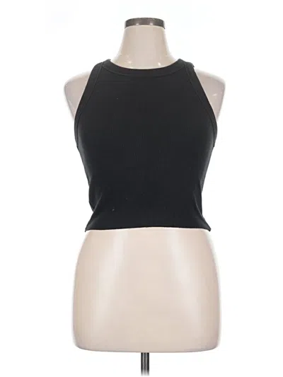 Pre-owned Aerie Tank Top Black Halter Neckline Tops