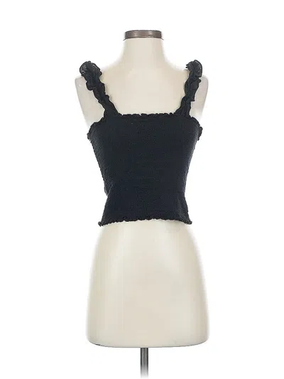 Pre-owned Aerie Tank Top Black Strapless Neckline Tops