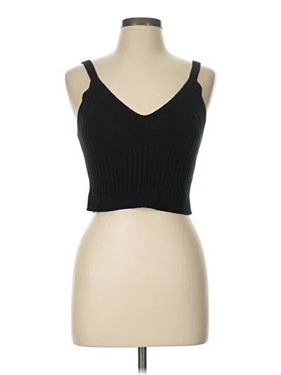Pre-owned Aerie Tank Top Black Strapless Neckline Tops