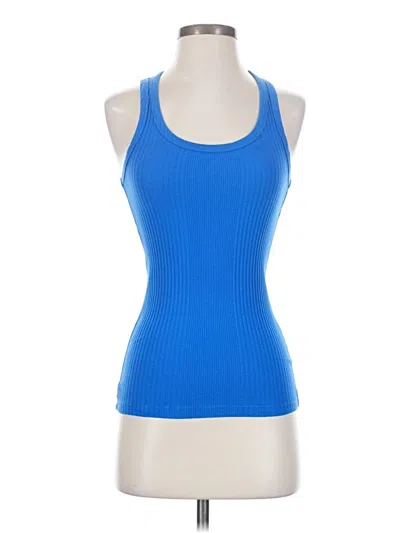 Pre-owned Aerie Tank Top Blue Halter Neckline Tops