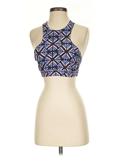 Pre-owned Aerie Tank Top Blue Halter Neckline Tops