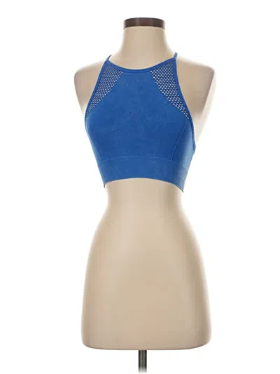 Pre-owned Aerie Tank Top Blue Halter Neckline Tops