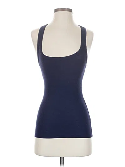 Pre-owned Aerie Tank Top Blue Halter Neckline Tops