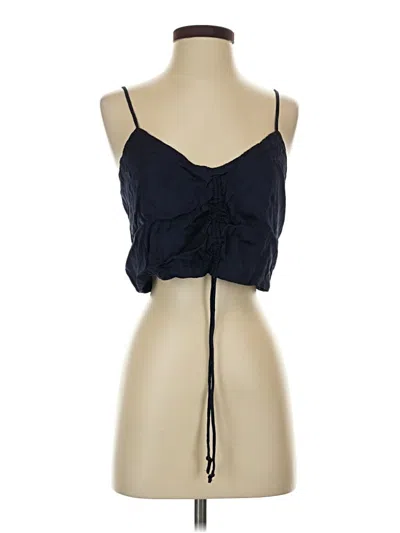 Pre-owned Aerie Tank Top Blue Halter Neckline Tops