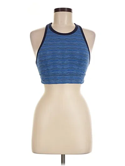 Pre-owned Aerie Tank Top Blue Halter Neckline Tops