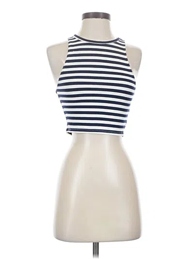 Pre-owned Aerie Tank Top Blue Halter Neckline Tops