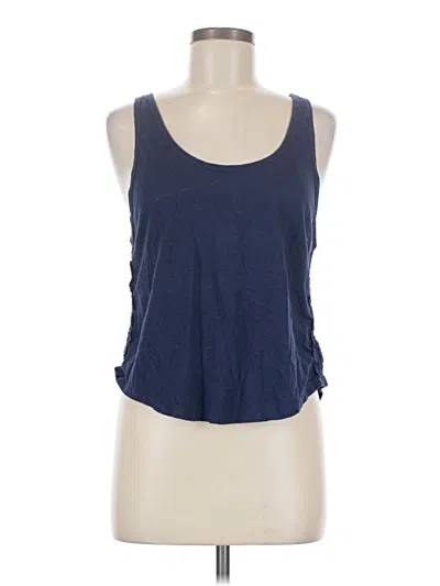 Pre-owned Aerie Tank Top Blue Halter Neckline Tops