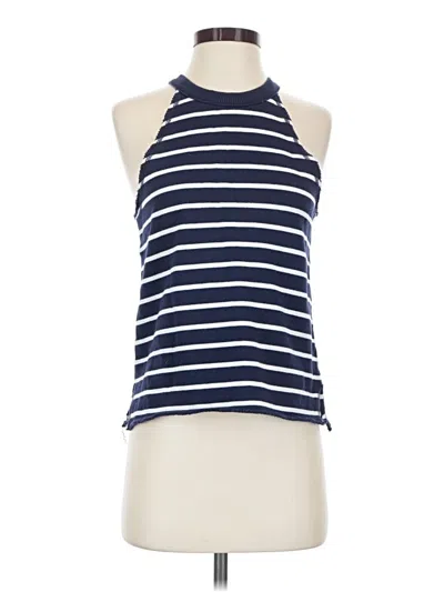 Pre-owned Aerie Tank Top Blue Halter Neckline Tops