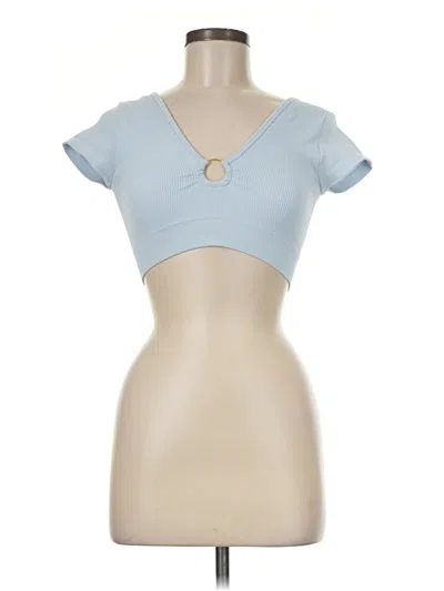 Pre-owned Aerie Tank Top Blue Keyhole Neckline Tops