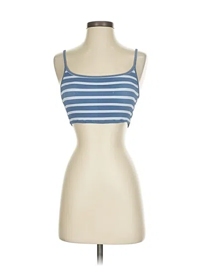 Pre-owned Aerie Tank Top Blue Strapless Neckline Tops