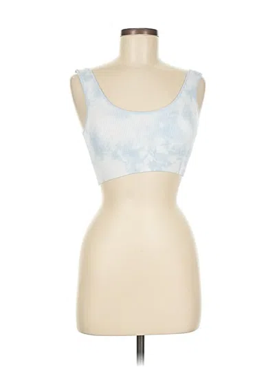 Pre-owned Aerie Tank Top Blue Strapless Neckline Tops