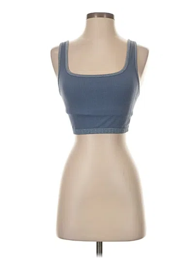 Pre-owned Aerie Tank Top Blue Strapless Neckline Tops