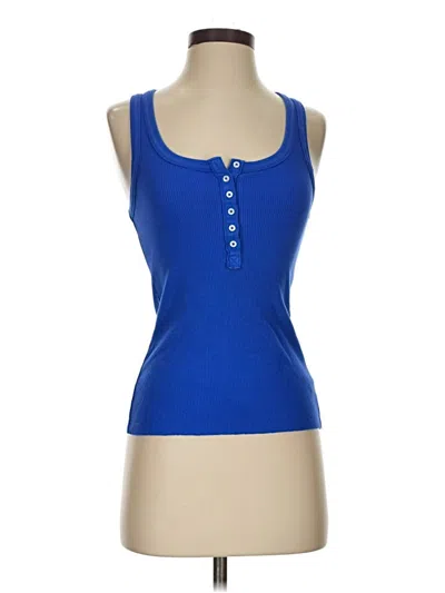 Pre-owned Aerie Tank Top Blue Strapless Neckline Tops