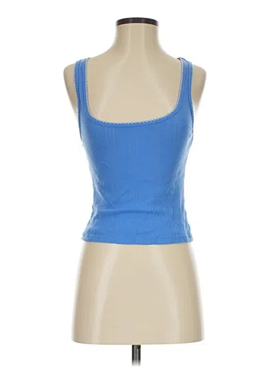 Pre-owned Aerie Tank Top Blue Strapless Neckline Tops