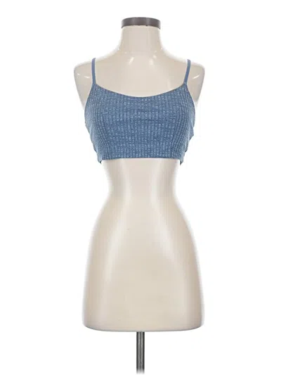 Pre-owned Aerie Tank Top Blue Strapless Neckline Tops