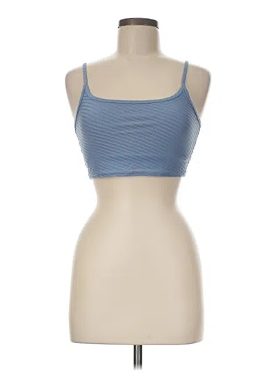Pre-owned Aerie Tank Top Blue Strapless Neckline Tops