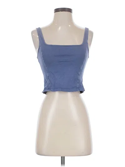 Pre-owned Aerie Tank Top Blue Strapless Neckline Tops