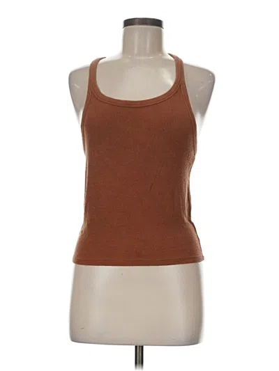 Pre-owned Aerie Tank Top Brown Halter Neckline Tops
