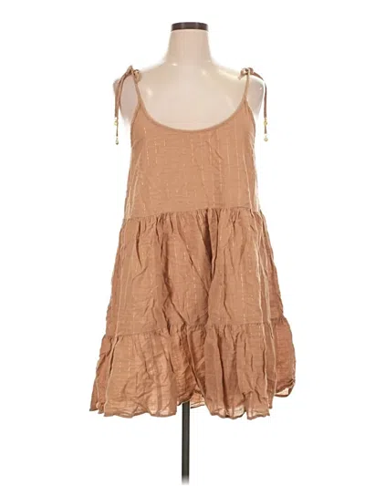 Pre-owned Aerie Tank Top Brown Halter Neckline Tops