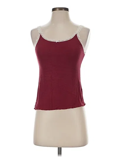 Pre-owned Aerie Tank Top Burgundy Halter Neckline Tops