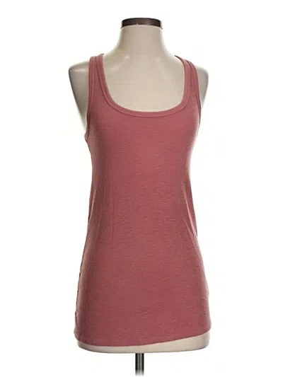 Pre-owned Aerie Tank Top Burgundy Square Neckline Tops