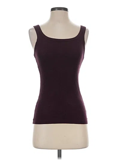 Pre-owned Aerie Tank Top Burgundy Strapless Neckline Tops
