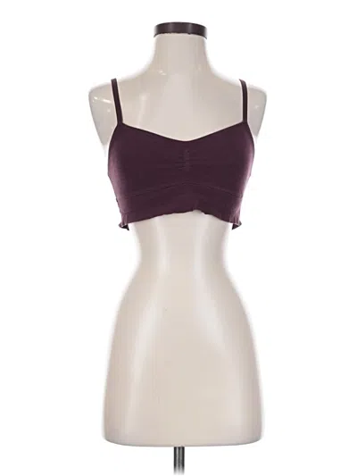 Pre-owned Aerie Tank Top Burgundy Strapless Neckline Tops