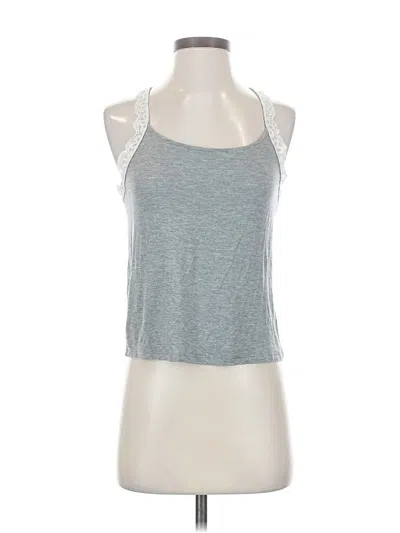 Pre-owned Aerie Tank Top Gray Halter Neckline Tops