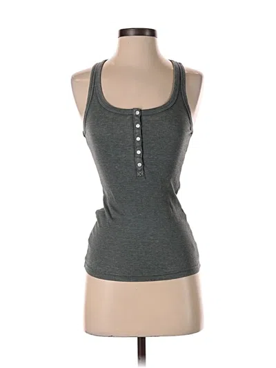 Pre-owned Aerie Tank Top Gray Halter Neckline Tops