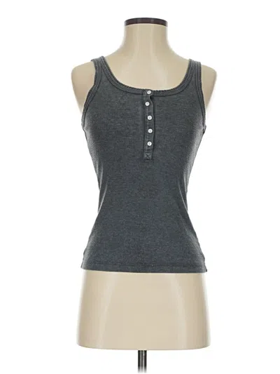 Pre-owned Aerie Tank Top Gray Halter Neckline Tops