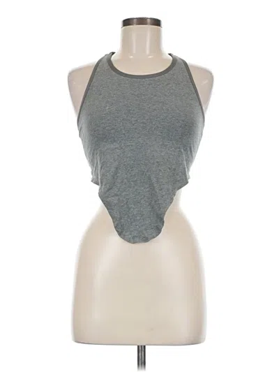 Pre-owned Aerie Tank Top Gray Halter Neckline Tops
