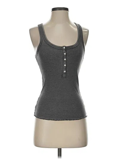 Pre-owned Aerie Tank Top Gray Halter Neckline Tops