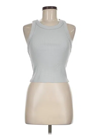 Pre-owned Aerie Tank Top Gray Halter Neckline Tops