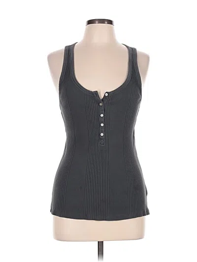 Pre-owned Aerie Tank Top Gray Halter Neckline Tops