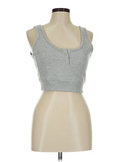 Pre-owned Aerie Tank Top Gray Strapless Neckline Tops