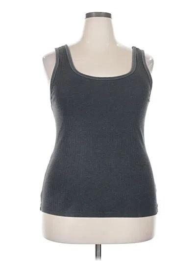 Pre-owned Aerie Tank Top Gray Strapless Neckline Tops