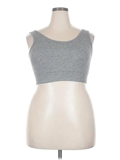 Pre-owned Aerie Tank Top Gray Strapless Neckline Tops