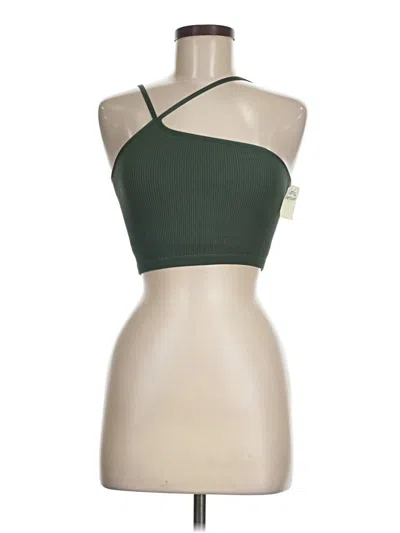 Aerie Tank Top Green Halter Neckline Tops