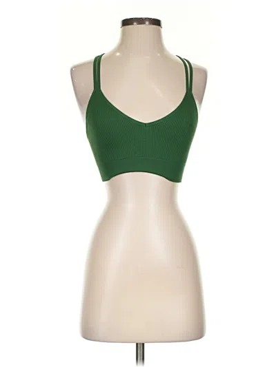 Pre-owned Aerie Tank Top Green Halter Neckline Tops
