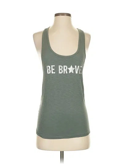 Pre-owned Aerie Tank Top Green Halter Neckline Tops
